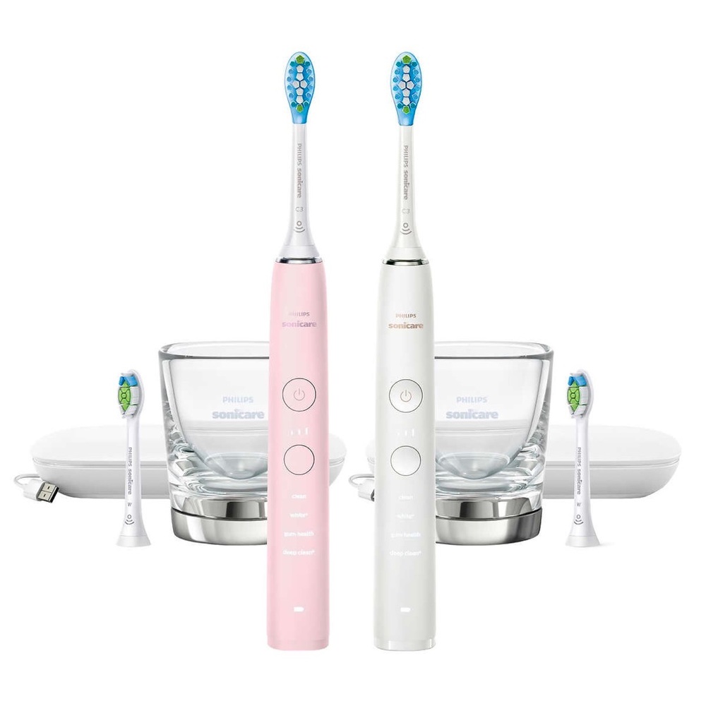 Philips Sonicare DiamondClean Connected Rechargeable Toothbrush, 2-pack